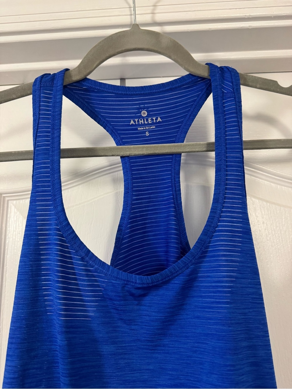 Athleta Electric Blue Racerback Tank - Picture 2 of 11